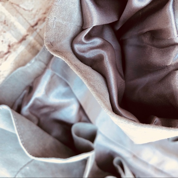 😮 Suede White House Black Market Jacket ruffles - Picture 4 of 8